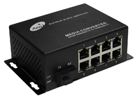 convertitore 100M di media di Ethernet di 250M Transmission Distance POE 1 fibra e 8 porti