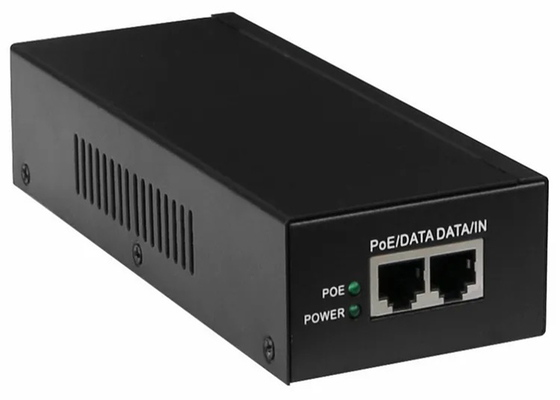iniettore di 10/100/1000M Gigabit POE, singolo iniettore di POE del porto di 100m