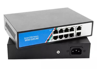 Commutatore di rete Ethernet 10/100/1000Mbps del commutatore 250m di 8+2 POE per il sistema della macchina fotografica del IP