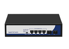 commutatore di PoE di gigabit 6-Port con i porti di 4*Gigabit PoE + i porti di SFP di tratta in salita 2*Gigabit