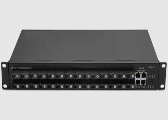 1U tipo COMMUTATORE di ETHERNET della FIBRA di SFP con 28 10/100FX + 4 10/100/1000BASE-T (X)