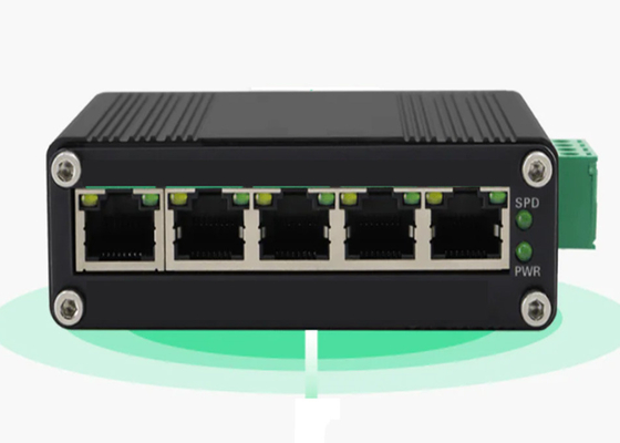 DC12-48V ha introdotto il gigabit completo del commutatore industriale di POE di 5 porti