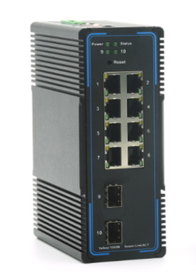 Porti di POE di Ethernet 10GB della fibra di POE delle scanalature dirette del commutatore 2 10GB SFP+ e di 8 gigabit