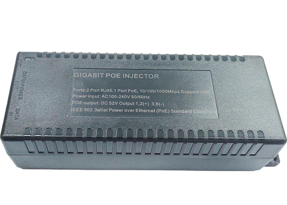 30w Gigabit Poe Injector con Ieee 802.3af/At/Bt Power Over Ethernet End Span Pse