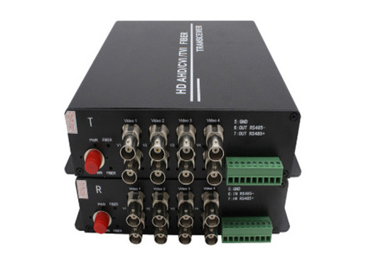 1080P AHD/CVI/TVI Video Fiber Converter 8ch 1080P BNC Video con Rs485 dati