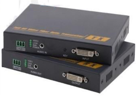 DVI a convertitore di fibra ottica audio DVI KVM estensore di fibra ottica con controllo KVM