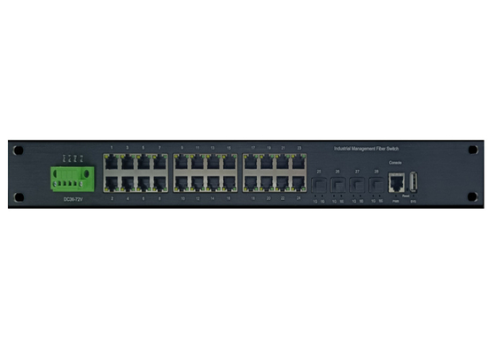Switch Ethernet industriale gestito con 24 porte 10/100/1000Base-T(X) e 4 porte 10G SFP+