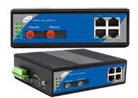 Commutatore a fibra ottica 10/100M del porto di industriale 4 4 porto ottico di Ethernet 2 di POE
