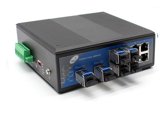 100km convertitore industriale di media di Ethernet di 10 porti