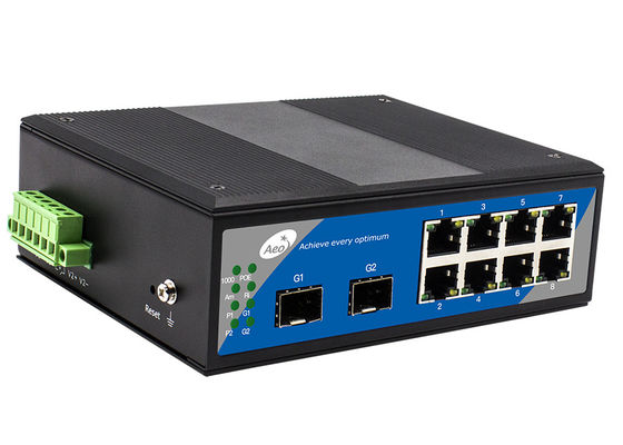 Commutatore precipitante a cascata di Ring Industrial POE, commutatore di POE di gigabit di 8 porti