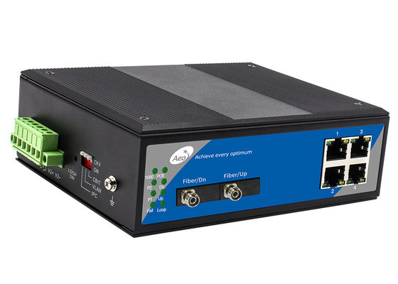 commutatore industriale di POE del porto 10/100Mbps 4, commutatore 100 Mbps di Ethernet