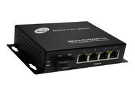 Fibra IP30 ad Ethernet del convertitore 4 di media di Ethernet con 1 porto della fibra