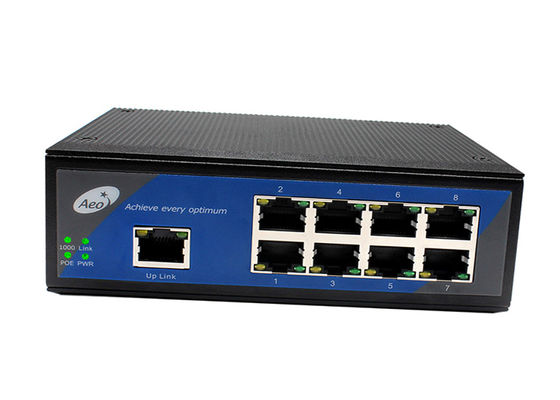 Commutatore industriale 1 100M Uplink di POE del porto del FCC 8 8 10/100M Ethernet Ports