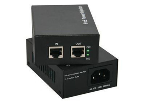 iniettore di POE di gigabit di 52V RJ45, iniettore di Midspan POE della portata dell'estremità