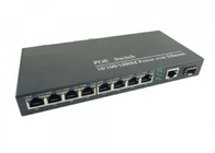 gigabit completo 10/100/1000Mbps del convertitore di media di Ethernet 8POE+1RJ45+1Fiber
