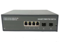 Porto pieno di Poe 4 del commutatore di Ethernet del commutatore della fibra di POE SFP di gigabit con 2 Sfp