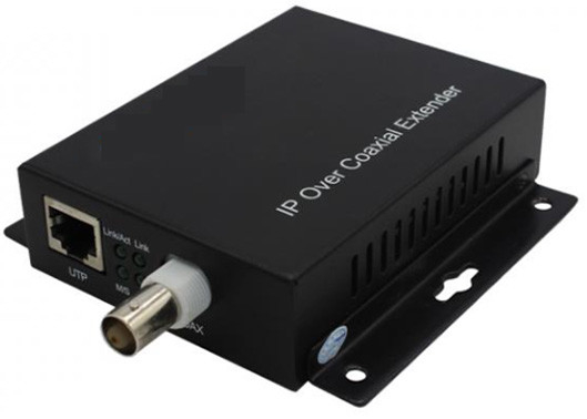 PoE + Ethernet over Coax (EOC) Converter 10/100mbps 1,5 km 1 BNC e 1 porta Ethernet