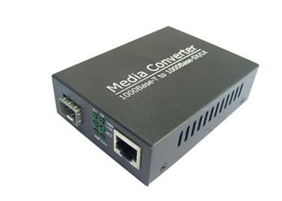 100km 10 100 1000M Media Converter One SFP una porta Ethernet