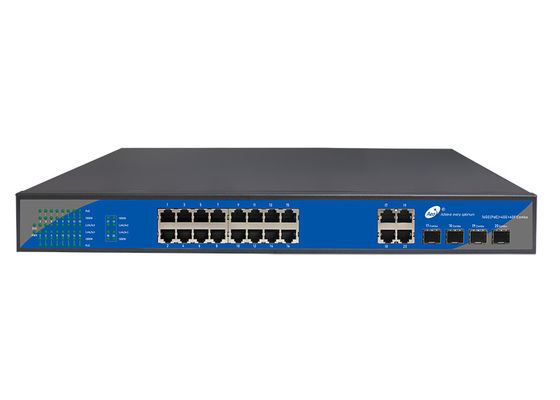 10/100/1000M commutatore di Ethernet di SFP del commutatore di 16+4+4 POE con 4 porti combinati